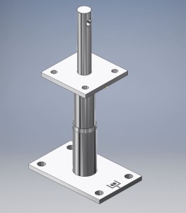 Stützenfuß obere Position
